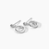 Boucles D'oreilles Pendantes Zita Argent Blanc Oxyde De Zirconium