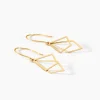 Boucles D'Oreilles Pendantes Menes Or Jaune