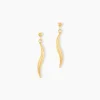 Boucles D'Oreilles Pendantes Suvi Or Jaune