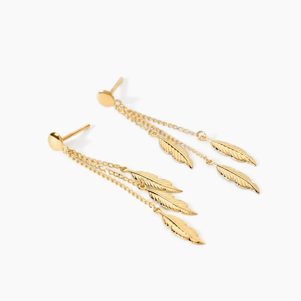 Boucles D'oreilles Pendantes Leeann Or Jaune