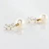 Boucles D'oreilles Pendantes Taiss Or Jaune Perle De Culture