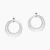 Boucles D'oreilles Pendantes Saffy Acier Blanc