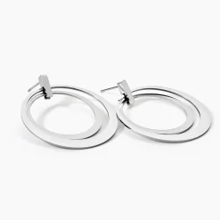 Boucles D'oreilles Pendantes Saffy Acier Blanc