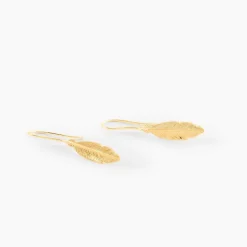 Boucles D'oreilles Pendantes Delphinium Or Jaune