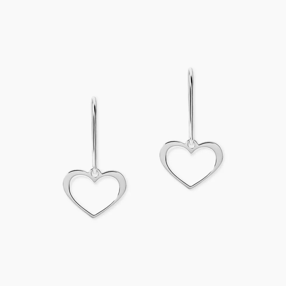 Boucles D'oreilles Pendantes Cosima Argent Blanc