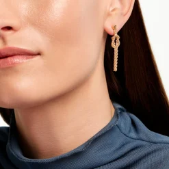 Boucles D'Oreilles Pendantes Jerry Or Jaune