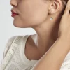 Boucles D'oreilles Pendantes Guenovera Argent Blanc Oxyde De Zirconium