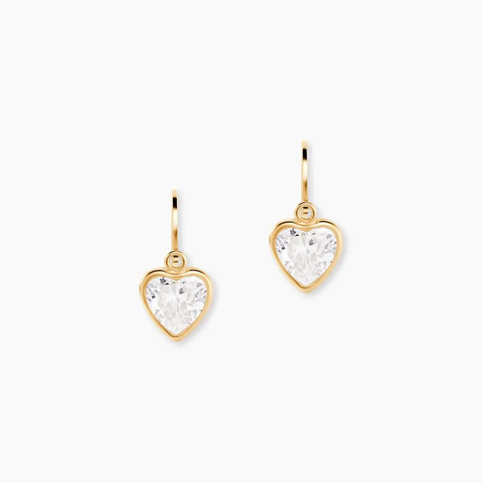 Boucles D'oreilles Pendantes Gredel Or Jaune Oxyde
