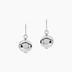 Boucles D'oreilles Pendantes Bilou Acier Blanc