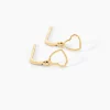 Boucles D'oreilles Pendantes Feryal Pendantes Coeurs Or Jaune
