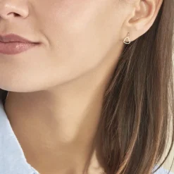 Boucles D'oreilles Pendantes Feryal Pendantes Coeurs Or Jaune