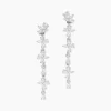 Boucles D'Oreilles Pendantes Feeria Argent Blanc Oxyde De Zirconium