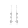 Boucles D'oreilles Pendantes Sandra Argent Blanc Oxyde De Zirconium