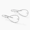 Boucles D'oreilles Pendantes Inez Argent Blanc Oxyde De Zirconium