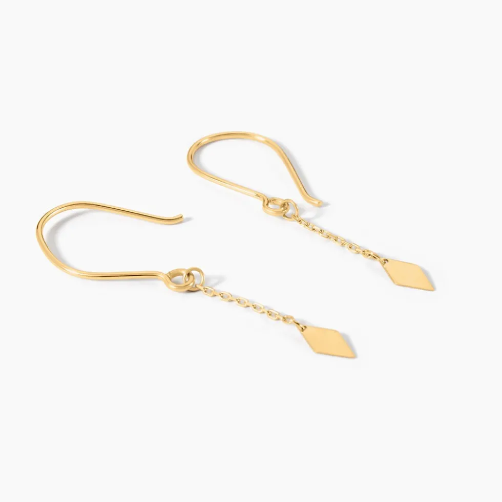 Boucles D'Oreilles Pendantes Linwood Or Jaune