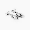 Boucles D'oreilles Pendantes Liv Argent Blanc Oxyde De Zirconium