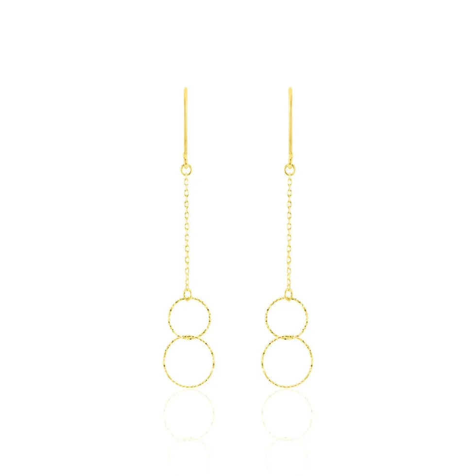 Boucles D'oreilles Pendantes Leonetta Or Jaune