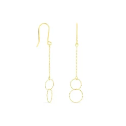 Boucles D'oreilles Pendantes Leonetta Or Jaune