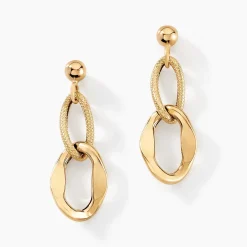 Boucles D'oreilles Pendantes Meallan Or Jaune