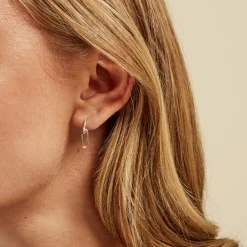 Boucles D'oreilles Pendantes Liaisons Precieuses Or Jaune Diamant