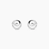 Boucles D'oreilles Pendantes Carole Argent Blanc Oxyde De Zirconium