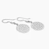Boucles D'oreilles Pendantes Penelope Argent Blanc