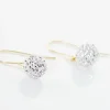 Boucles D'oreilles Pendantes Or Jaune Hepsibah Cristal