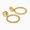 Boucles D'oreilles Pendantes Faro Acier Jaune