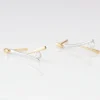 Boucles D'oreilles Pendantes Formev Or Bicolore Oxyde De Zirconium