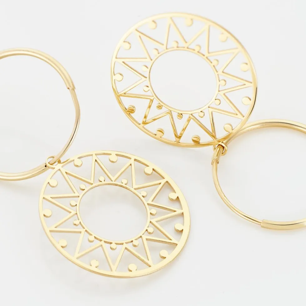 Boucles D'oreilles Pendantes Florent Or Jaune