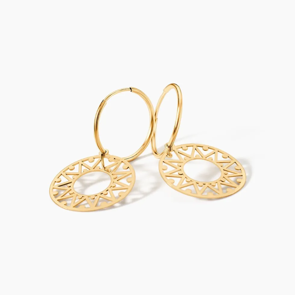 Boucles D'oreilles Pendantes Florent Or Jaune