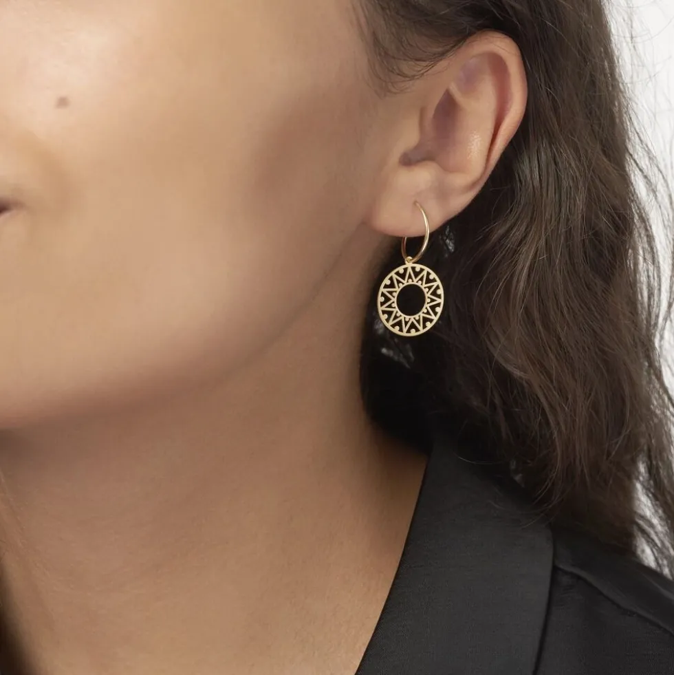 Boucles D'oreilles Pendantes Florent Or Jaune