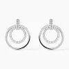 Boucles D'oreilles Pendantes Silvana Argent Blanc Oxyde De Zirconium