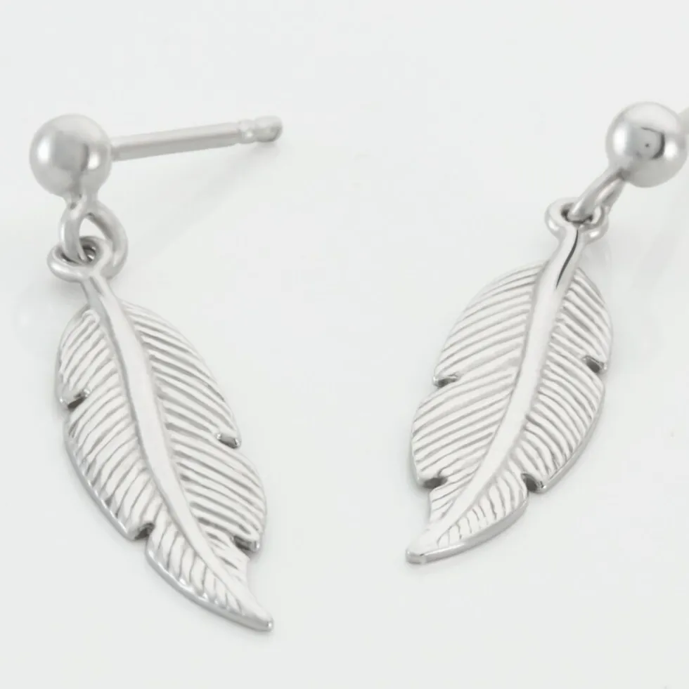 Boucles D'oreilles Pendantes Argent Blanc Irene