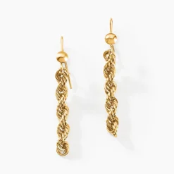 Boucles D'oreilles Pendantes Cordelia Or Jaune