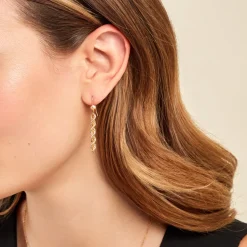 Boucles D'oreilles Pendantes Cordelia Or Jaune