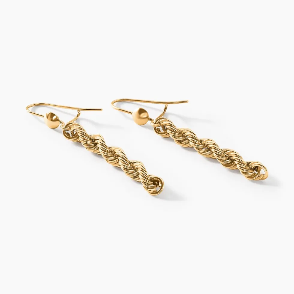 Boucles D'oreilles Pendantes Cordelia Or Jaune