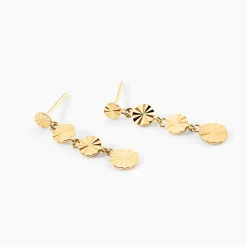 Boucles D'Oreilles Pendantes Evert Or Jaune