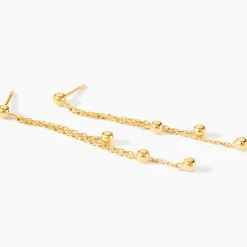 Boucles D'Oreilles Pendantes Brooks Or Jaune