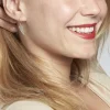 Boucles D'oreilles Pendantes Aitana Argent Blanc