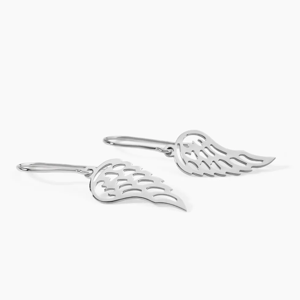 Boucles D'oreilles Pendantes Aitana Argent Blanc