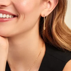 Boucles D'oreilles Pendantes Cordelia Or Jaune