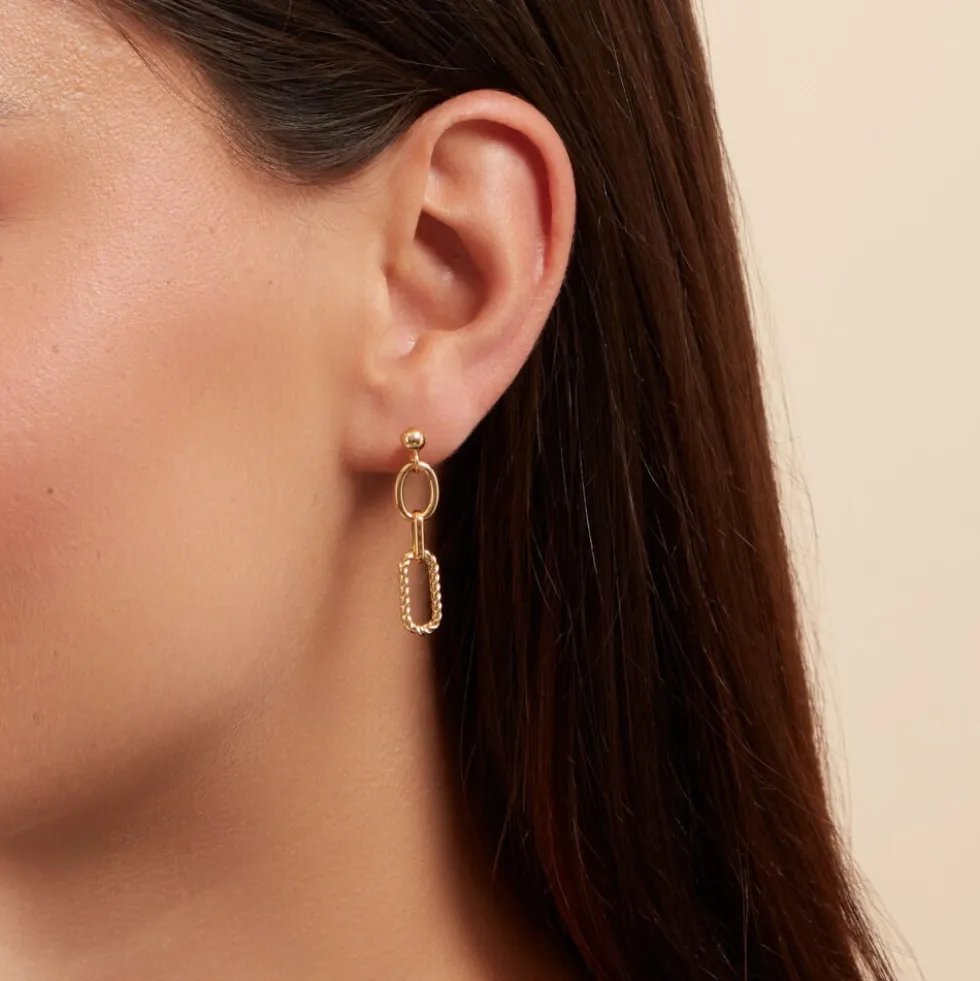 Boucles D'oreilles Pendantes Maiya Or Jaune