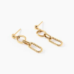 Boucles D'oreilles Pendantes Maiya Or Jaune