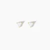 Boucles D'oreilles Puces Achilee Or Jaune Oxyde