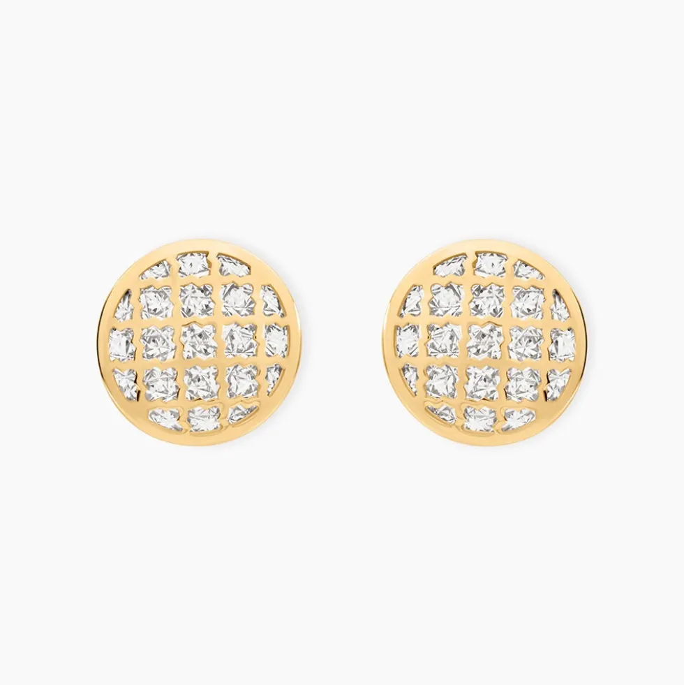 Boucles D'Oreilles Puces Adonijah Or Bicolore