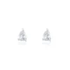 Boucles D'oreilles Puces Anaru Argent Blanc Oxyde De Zirconium