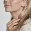 Boucles D'oreilles Puces Anila Gouttes Or Bicolore