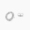 Boucles D'oreilles Puces Argent Blanc Umbria Oxydes De Zirconium