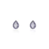 Boucles D'oreilles Puces Argent Blanc Tania Oxydes De Zirconium